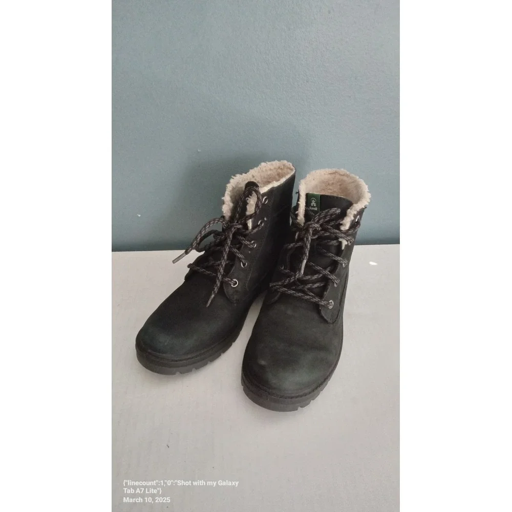 Kamik Ankle Boots Waterproof Winter‎ Lined Lace Up Black Boots